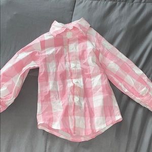 Babies plaid longsleeve shirt boy or girls